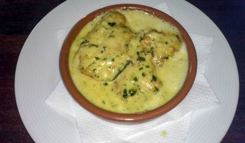 Lomos de merluza en salsa verde · Restauranente San Andrés · La Palma
